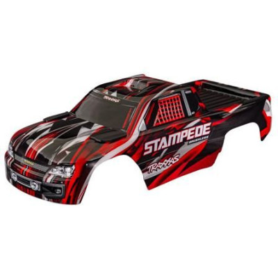 Traxxas karoséria Stampede červená (bezsponková)