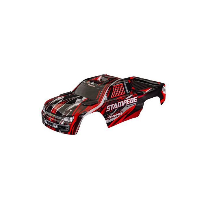 Traxxas karoséria Stampede červená (bezsponková)