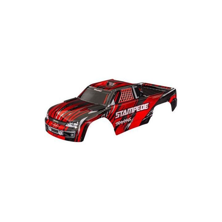Traxxas karosérie Stampede bezsponková červená