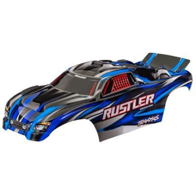 Traxxas karosérie Rustler modrá (bezsponková)