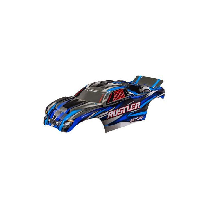 Traxxas karosérie Rustler modrá (bezsponková)