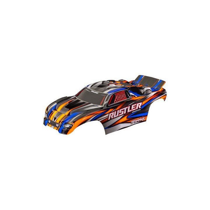 Traxxas karosérie Rustler oranžová (bezsponková)