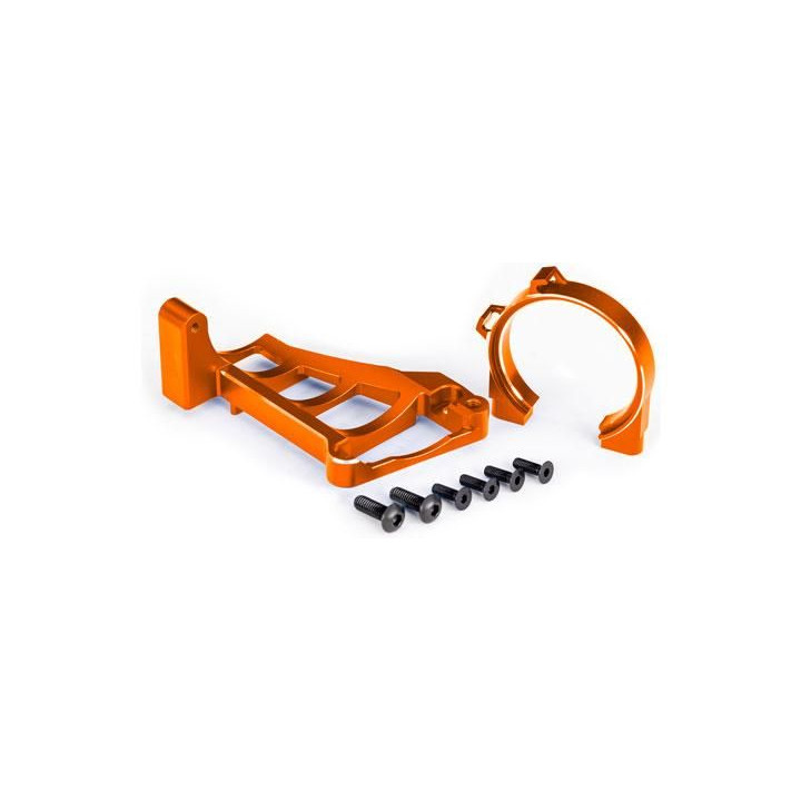 Traxxas držák motoru hliníkový oranžový (pro NO3461)