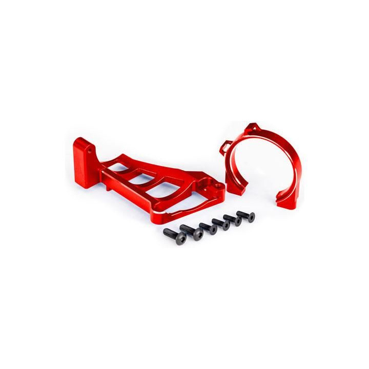 Traxxas držák motoru hliníkový červený (pro NO3461)