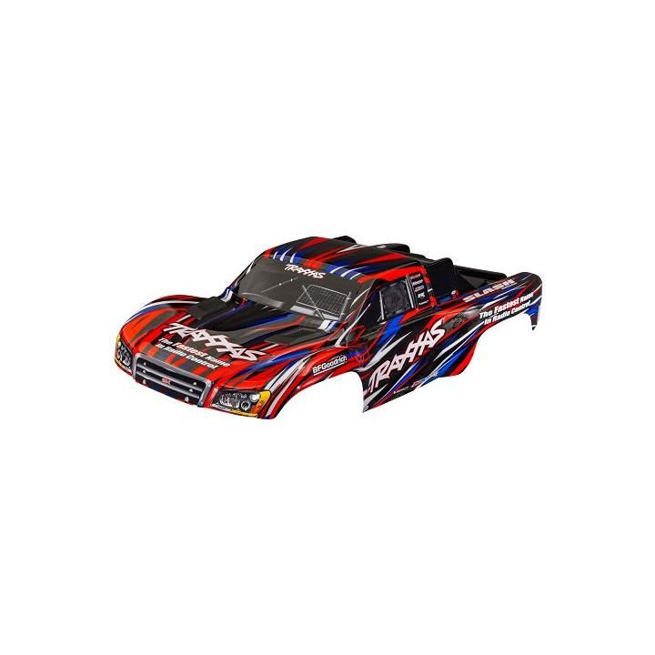 Traxxas karosérie Slash 1:10 červená bezsponková