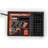 5 kanálový RC přijímač Traxxas pro vysílače Traxxas TQi s integrovanou telemetrií a stabilizačním systémem Traxxas Stability Management (TSM). Přijímač je kompatibilní s vysílači TQi Sport Compact a vysílači TQi Bluetooth ready. 