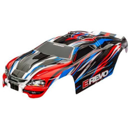 Traxxas karosérie E-Revo 1:16 červeno-modrá