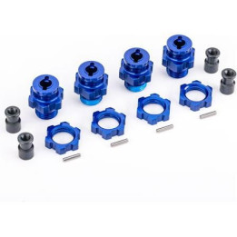 Traxxas náboj kola 17mm drážkovaný hliníkový modrý (4) (pro NO9080)