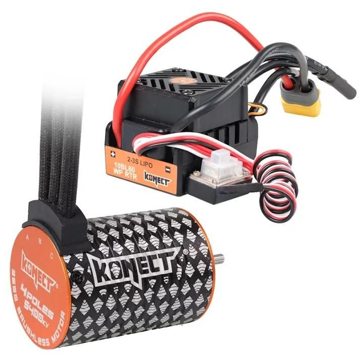 COMBO BRUSHLESS 60A WP + 4P 3650SL 5400KV motor