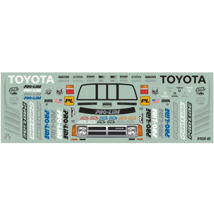 Pro-Line karosérie 1985 Toyota HiLux SR5 čirá: SCX24