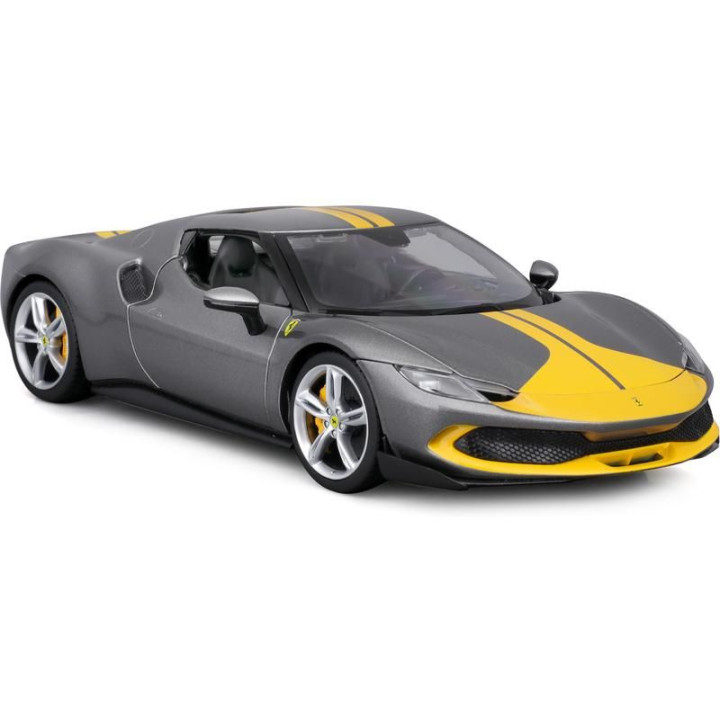 Bburago Ferrari 296 GTB Assetto Fiorano 1:18 šedá