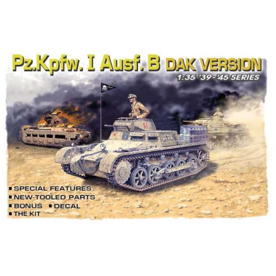 Model Kit tank 6207 - Pzkpfw. I Ausf. B, DAK Version (1:35)