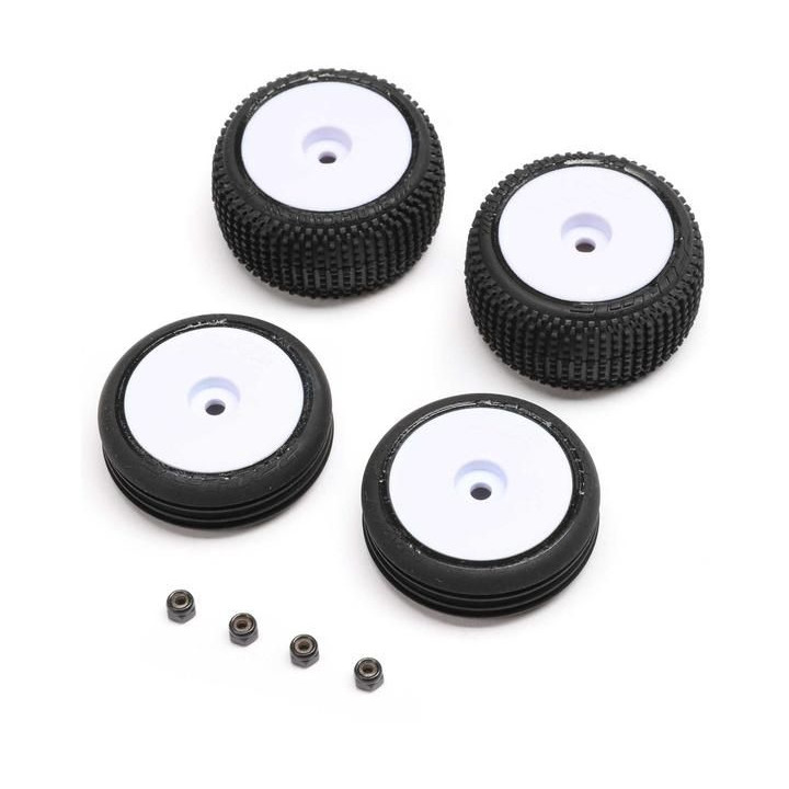 Losi kola s pneu bílý disk (4): Micro-B