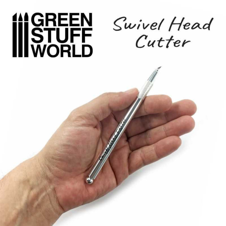 Metal Swivelhead HOBBY KNIFE +3blade / Kovový nôž HOBBY s otočnou hlavou +3nože