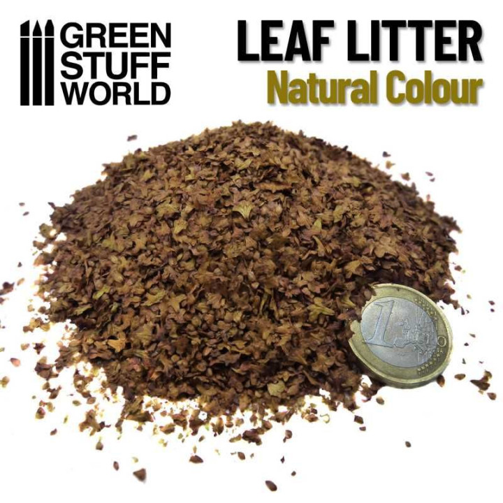 Leaf Litter - Large Natural Leaves 2-5mm / Listová podstielka - veľké prírodné listy 2-5 mm