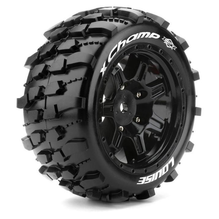 X-CHAMP SPORT 1/5 24mm hex Black Rims, 2 ks