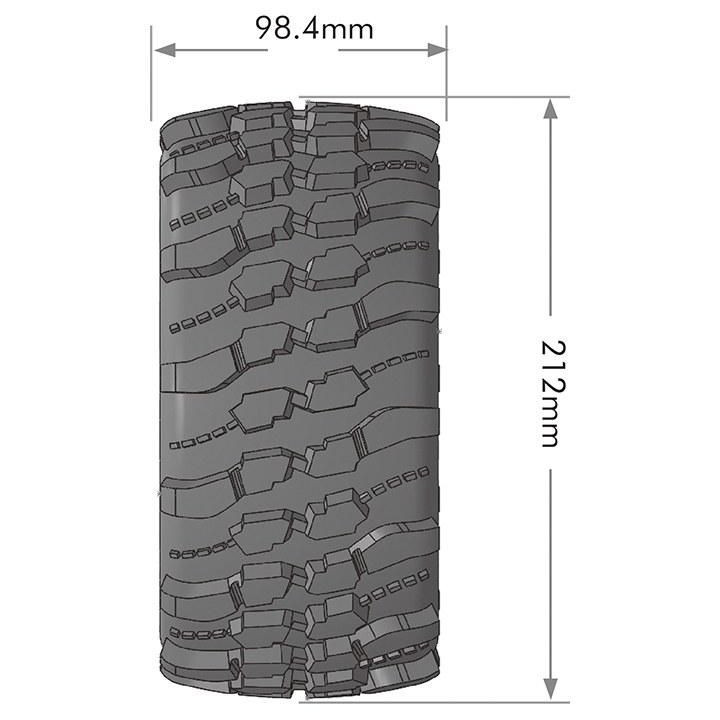 X-CHAMP SPORT 1/5 24mm hex Black Rims, 2 ks