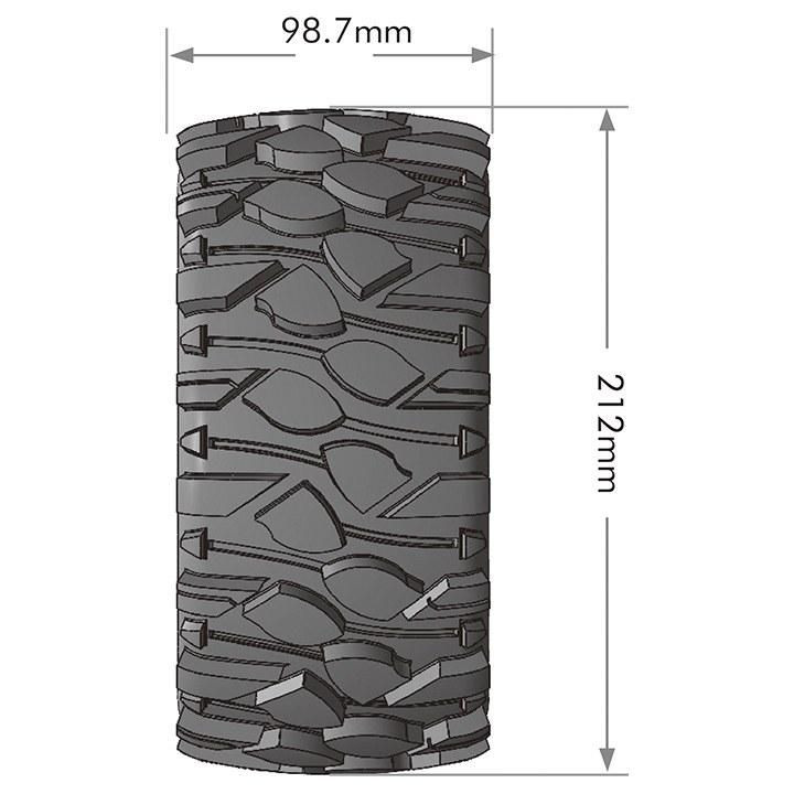 X-ROWDY SPORT 1/5 24mm hex Black Rims, 2 ks