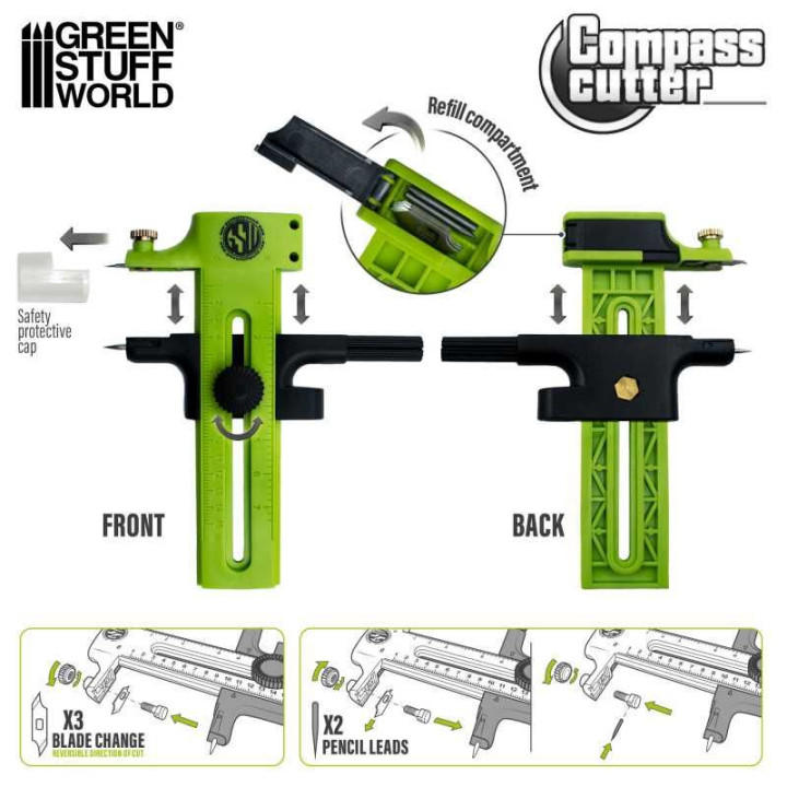 Compass cutter / Kompasový rezač kruhov