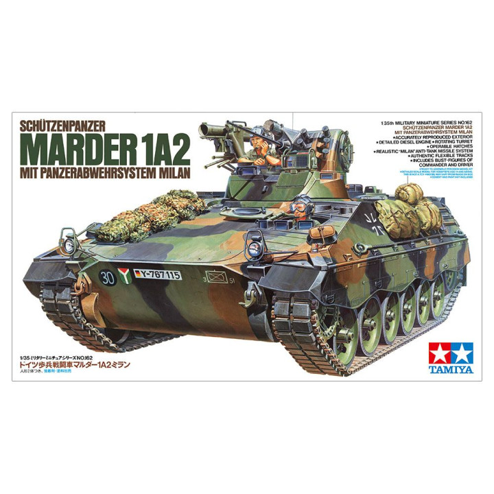 Tamiya 35162 Marder 1A2 mit Panzerabwehr System Milan 1:35
