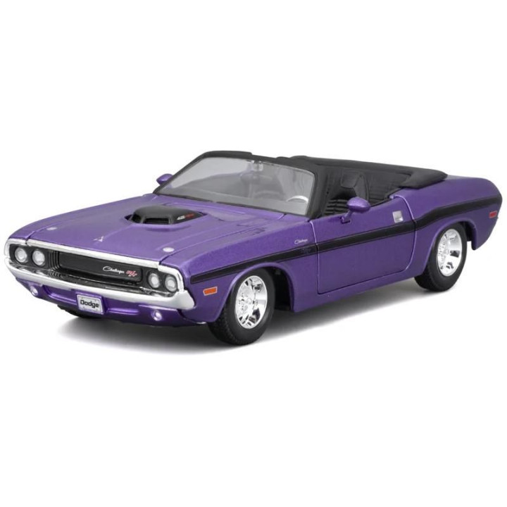 Maisto Dodge Challenger R/T Convertible 1970 1:24 fialová metalíza