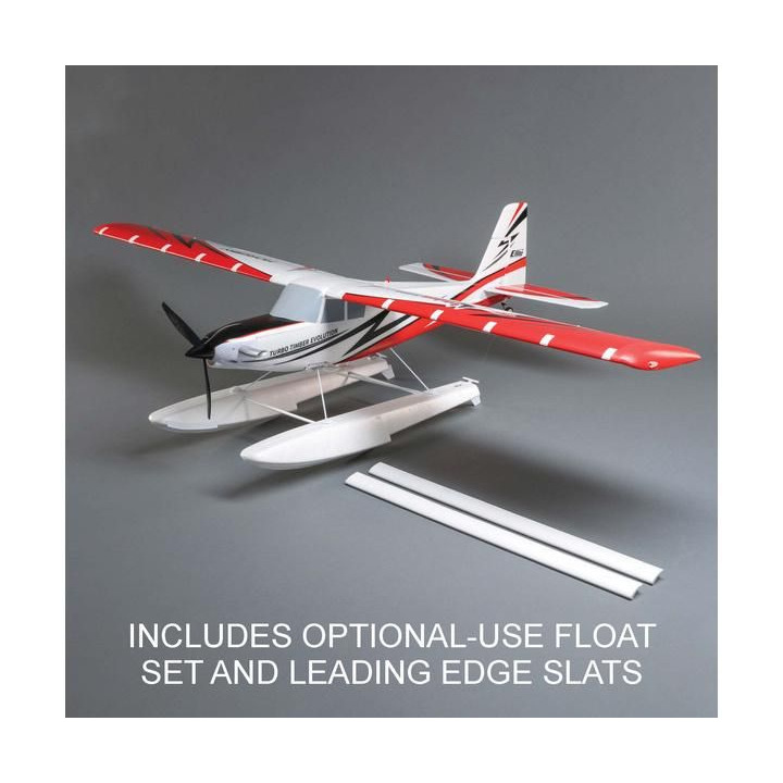 E-flite Turbo Timber Evolution 1.5m BNF Basic, plováky