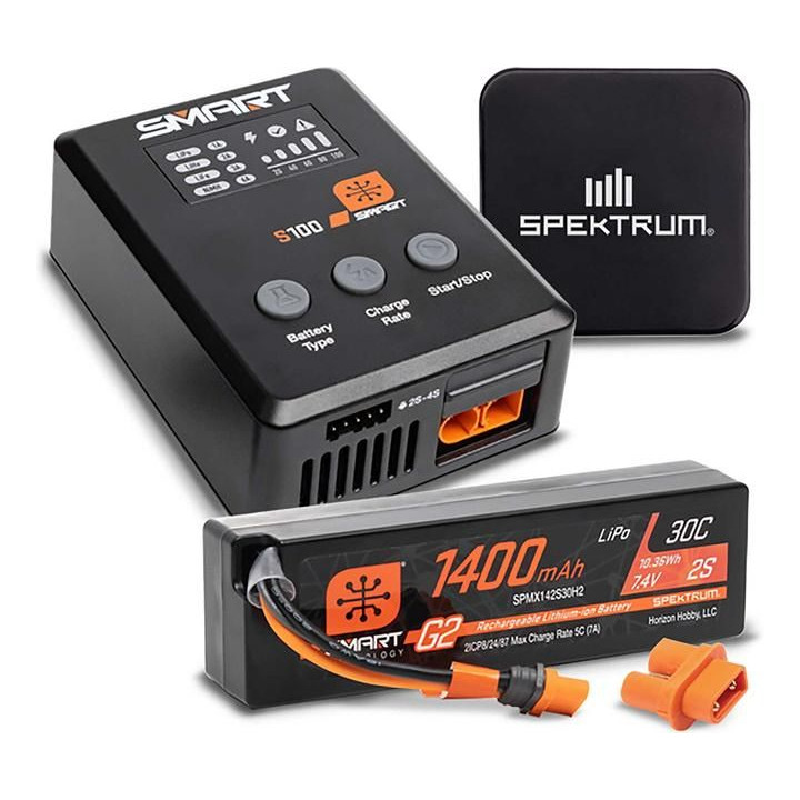 Spektrum Smart Powerstage G2 Car 2S 1400mAh 2S IC2, S100, 65W zdroj
