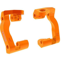 Traxxas závěs těhlice hliníkový oranžový (pár)