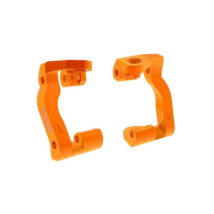 Traxxas závěs těhlice hliníkový oranžový (pár)