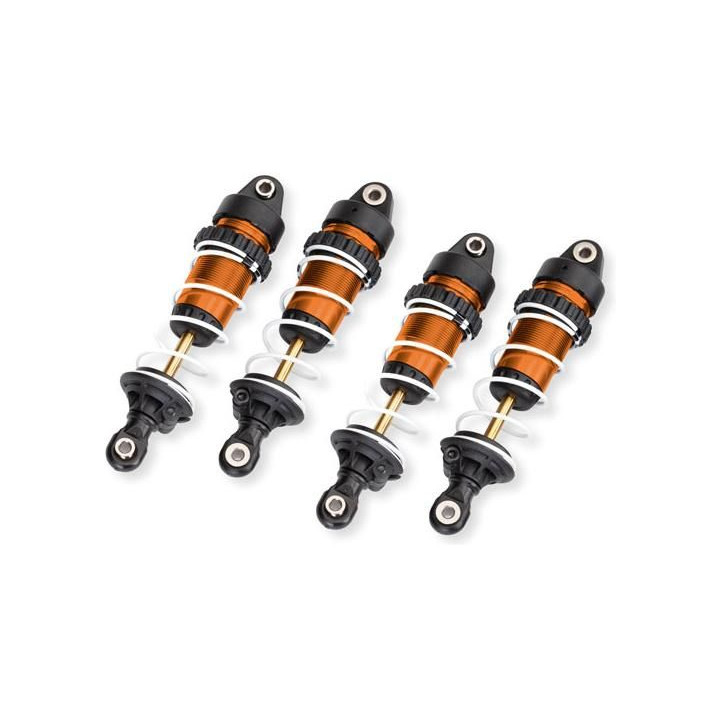 Traxxas tlumnič GTR dlouhý oranžový (sestavený s pružinami)