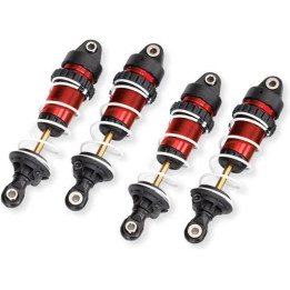 Traxxas tlumnič GTR dlouhý červený (sestavený s pružinami)