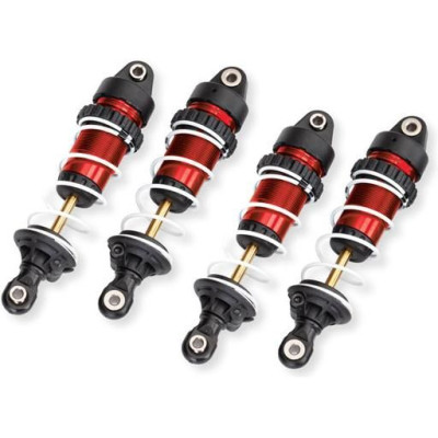 Traxxas tlumnič GTR dlouhý červený (sestavený s pružinami)