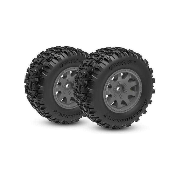 Traxxas kolo 2.1/2.6", disk šedý, pneu Sledgehammer (přední) (2)