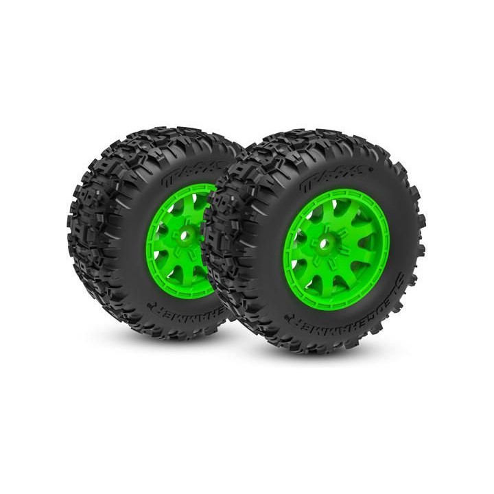 Traxxas kolo 2.1/2.6", disk zelený, pneu Sledgehammer (přední) (2)