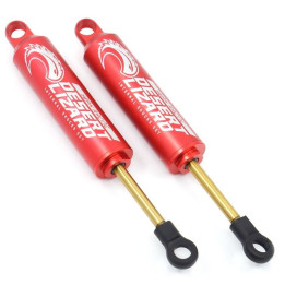 Hliníkové olejové tlumiče Desert Lizard, červené 110mm ( 2 ks )