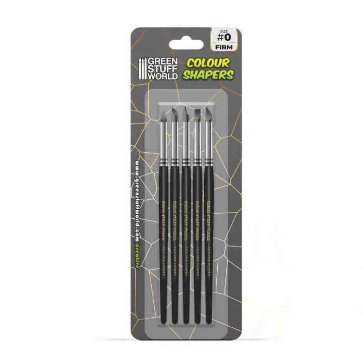 Clay Shapers - Color Shapers SIZE 0 - Black Firm / Tvorítka 0 - čierna pevná