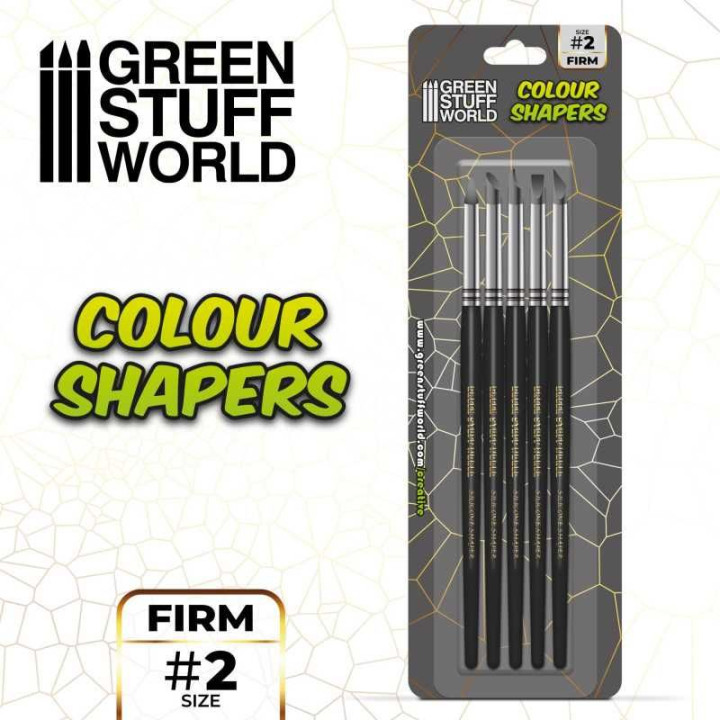 Clay Shapers - Color Shapers SIZE 2 - Black Firm / Tvorítka 2 - čierna pevná