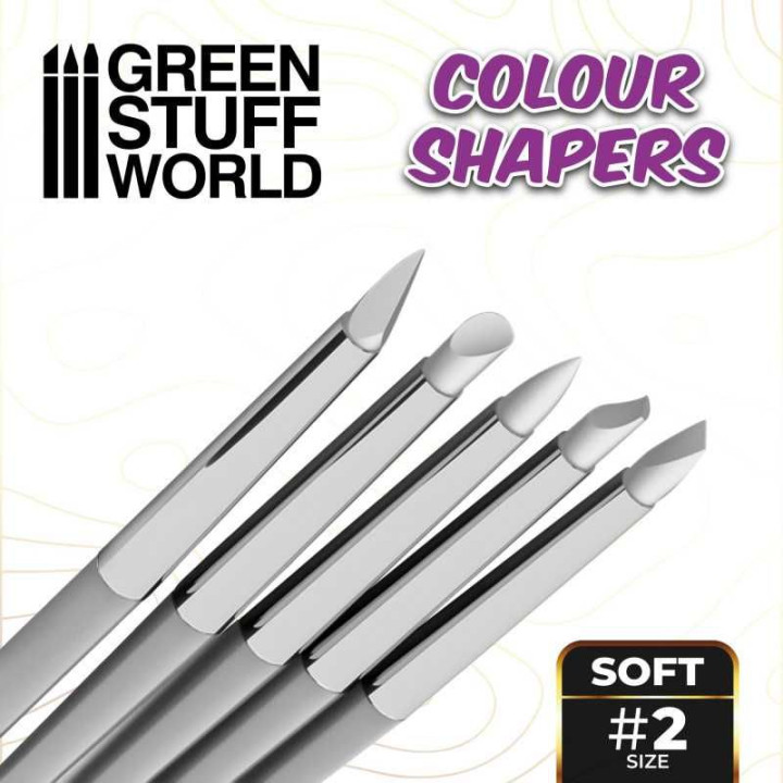 Clay Shapers - Color Shapers SIZE 2 - White Soft / Tvorítka 2 - biela mäkká