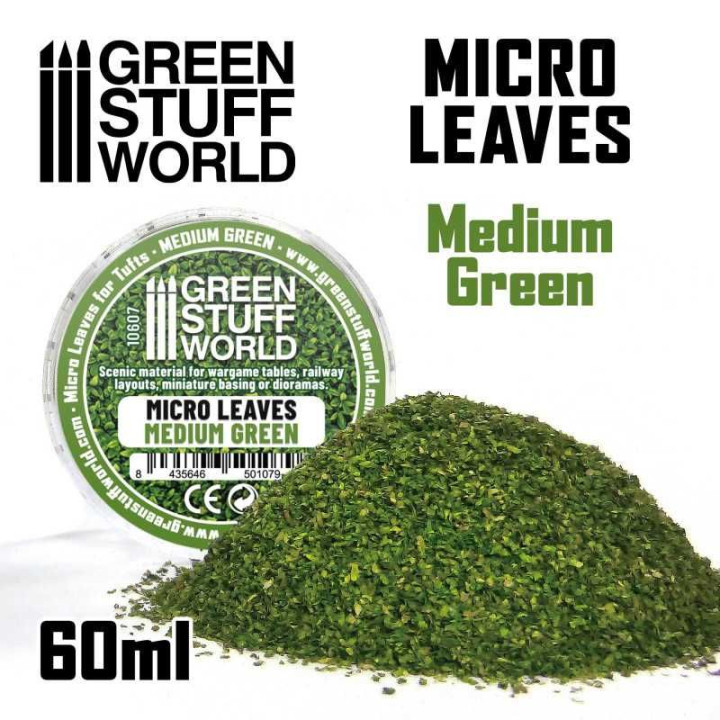 Micro Leaves - Medium green Mix / Mikro listy - stredne zelená zmes