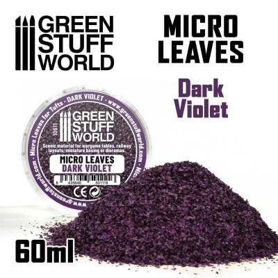Micro Leaves - Dark Violet Mix / Mikro listy - tmavo fialová zmes
