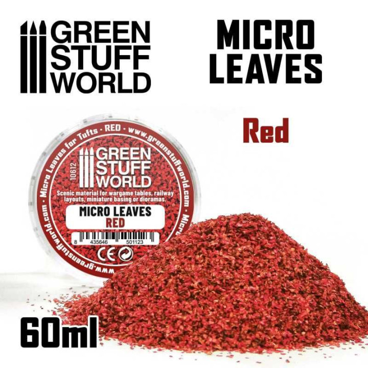 Micro Leaves - Red mix / Mikro listy - červená zmes