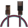 Vysoce kvalitní PVC 0,33 mm2 (22AWG) prodlužovací kabel. Speciální servokonektory a piny (kompatibilní s běžně používanými) pro co nejlepší vodící schopnost s minimálním opotřebením.