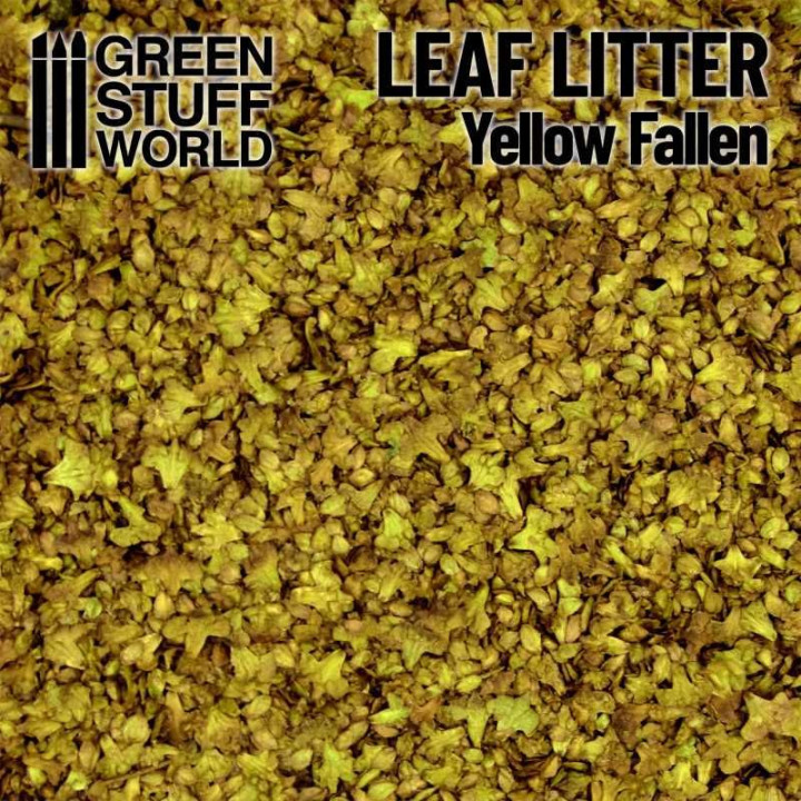 Leaf Litter - Large Fallen Yellow / Listová podstielka - veľká opadaná žltá 2-5 mm