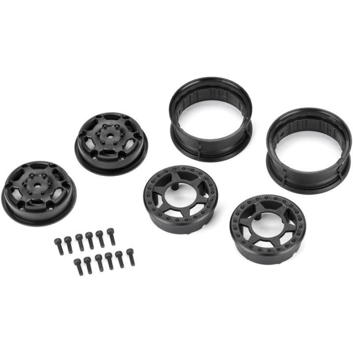 Pro-Line disk 1.55" 1:10 Holcomb Crawler Bead-Loc H12 černý (2)