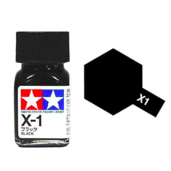 Tamiya 80001 Enamel X-1 Black Gloss 10ml