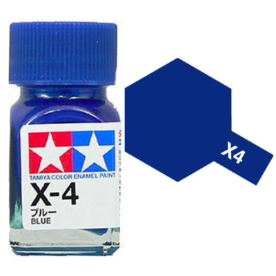 Tamiya 80004 Enamel X-4 Blue Gloss 10ml