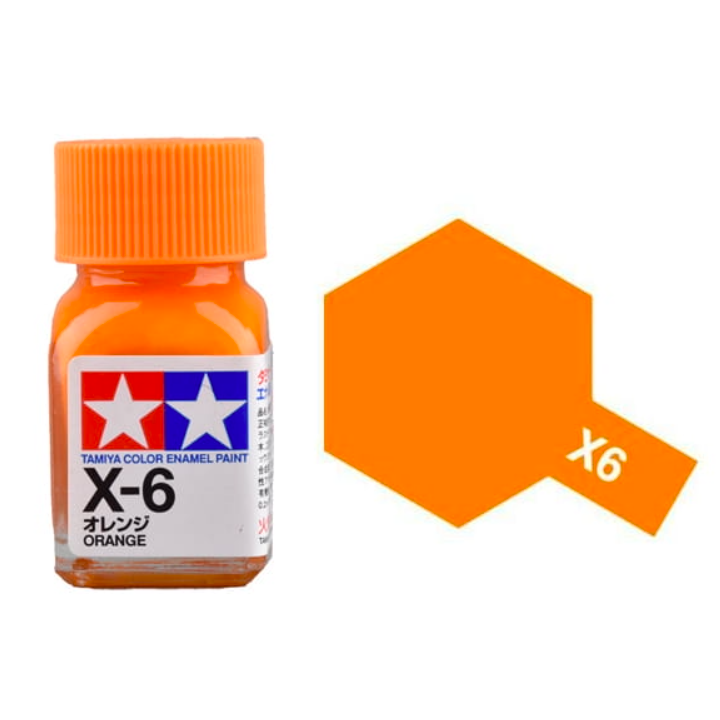 Tamiya 80006 Enamel X-6 Orange Gloss 10ml