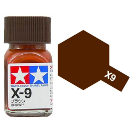 Tamiya 80009 Enamel X-9 Brown Gloss 10ml