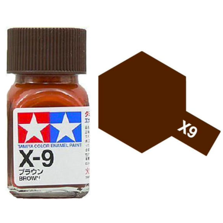 Tamiya 80009 Enamel X-9 Brown Gloss 10ml