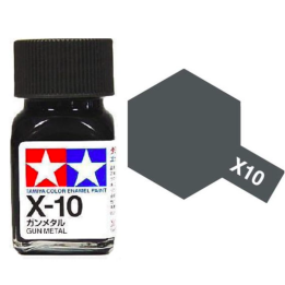 Tamiya 80010 Enamel X-10 Gun Metal Gloss 10ml